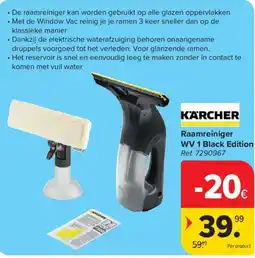 Carrefour Raamreiniger WV 1 Black Edition aanbieding