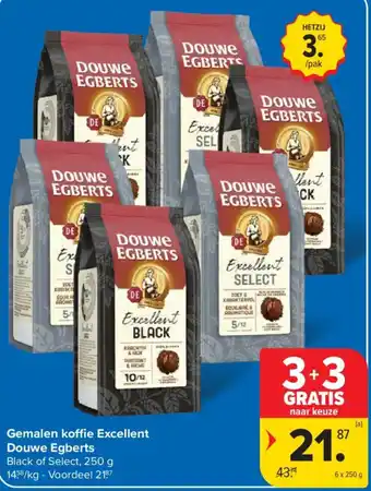 Gemalen koffie Excellent Douwe Egberts