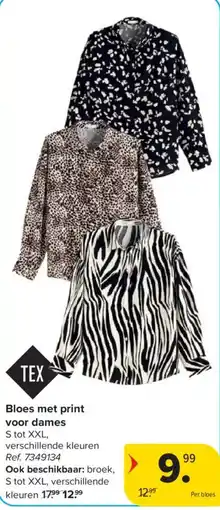 Carrefour Bloes met print voor dames aanbieding