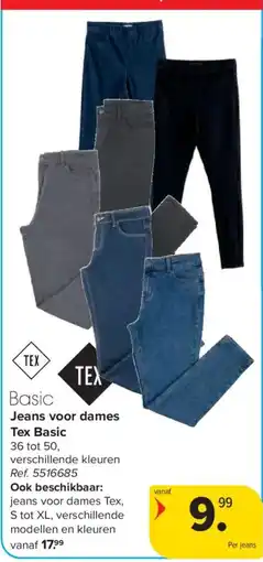 Carrefour Basic Jeans voor dames aanbieding