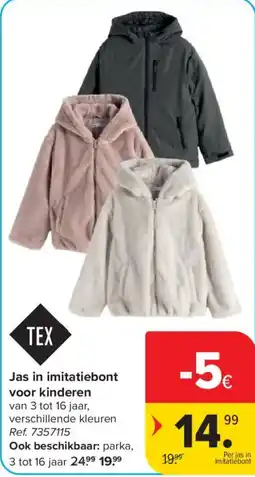 Carrefour Jas in imitatiebont voor kinderen aanbieding
