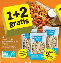Albert Heijn Super Choice garnalen aanbieding