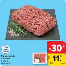 Carrefour Rundergehakt Carrefour aanbieding
