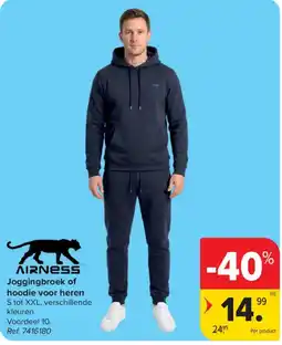 Carrefour Joggingbroek of hoodie voor heren aanbieding