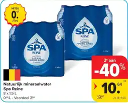 Carrefour Natuurlijk mineraalwater Spa Reine aanbieding