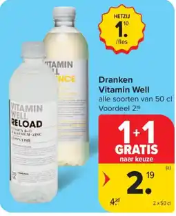 Carrefour Dranken Vitamin Well aanbieding