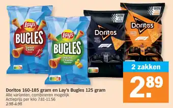 Doritos en Lay's Bugles
