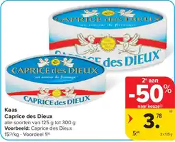 Carrefour Kaas Caprice des Dieux aanbieding