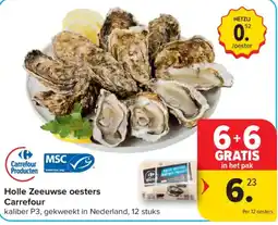 Carrefour Holle Zeeuwse oesters aanbieding