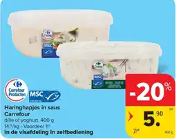 Carrefour Haringhapjes in saus aanbieding