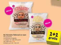 Albert Heijn No Fairytales flatbread en naan aanbieding