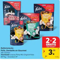 Carrefour Kattensnacks Felix aanbieding