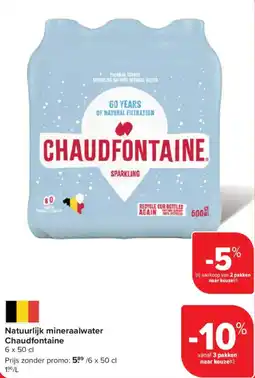 Carrefour Natuurlijk mineraalwater Chaudfontaine aanbieding