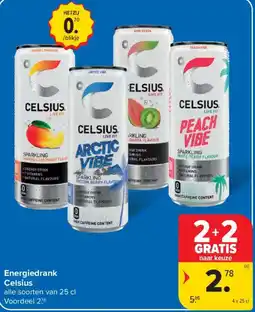 Carrefour Energiedrank Celsius aanbieding