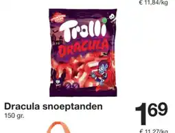 Zeeman Dracula snoeptanden aanbieding