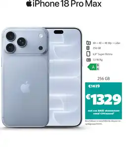 Base iphone 18 pro max aanbieding