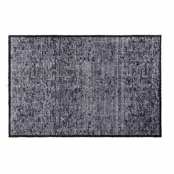 Leen Bakker Mat Soft & Deco Velvet - antraciet - 67x100 cm - Leen Bakker aanbieding