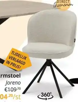 YGO Armstoel Joreno aanbieding