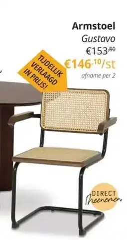 YGO Armstoel Gustavo aanbieding