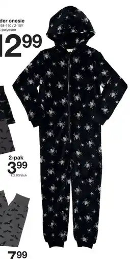 Zeeman Spider onesie aanbieding