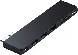 Coolblue Satechi USB-C Pro Hub Slim Adapter - Midnight Black aanbieding
