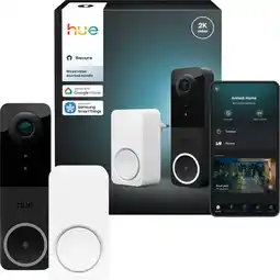Coolblue Hue Secure Sonnette Vidéo Filaire + Chime aanbieding