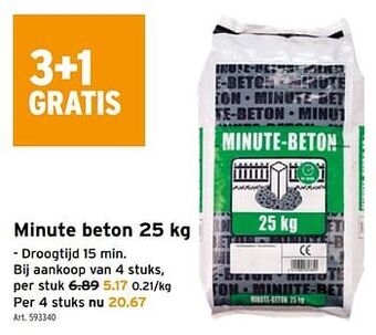 GAMMA Minute beton aanbieding