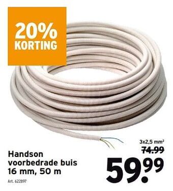 GAMMA Handson voorbedrade buis aanbieding