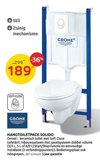 Brico Hangtoiletpack solido aanbieding