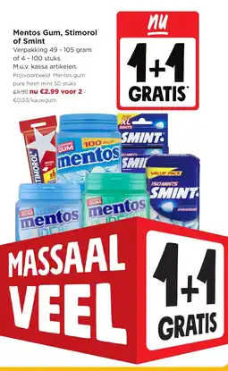 Jumbo Mentos Gum, Stimorol of Smint aanbieding