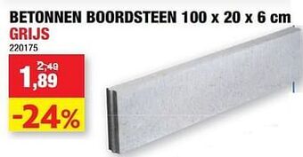 Hubo Betonnen boordsteen aanbieding