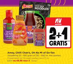 Jumbo Amoy, Chilli Chan's, Oh Na Mi of Go-Tan aanbieding