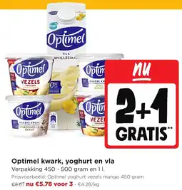 Jumbo Optimel kwark, yoghurt en vla aanbieding