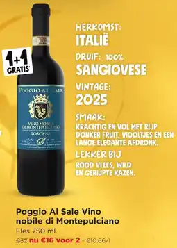 Jumbo Poggio Al Sale Vino nobile di Montepulciano aanbieding