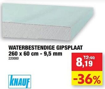 Hubo Waterbestendige gipsplaat aanbieding