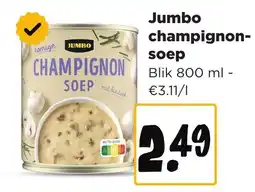 Jumbo Champignon soep aanbieding