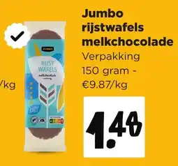 Jumbo Jumbo rijstwafels melkchocolade aanbieding