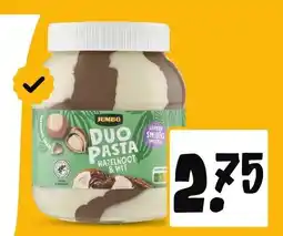 Jumbo Duo pasta hazelnoot & wit aanbieding