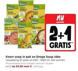 Jumbo Knorr soep in pak aanbieding
