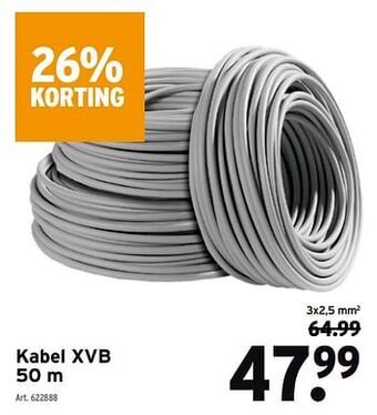 GAMMA Kabel xvb aanbieding