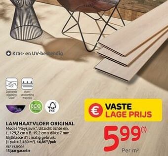 Brico Laminaatvloer original aanbieding