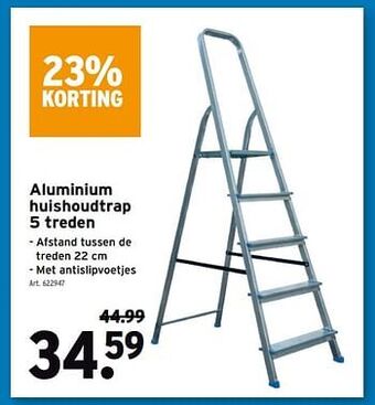GAMMA Aluminium huishoudtrap aanbieding
