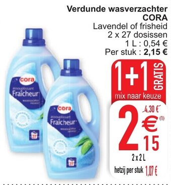 Cora Verdunde wasverzachter aanbieding