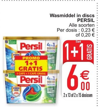 Cora Wasmiddel in discs persil aanbieding