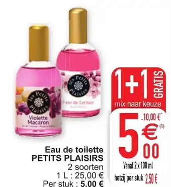 Cora Eau de toiletet petits plaisirs 2 x 100ml aanbieding