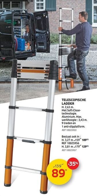 Brico Telescopische ladder aanbieding