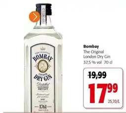 Colruyt Bombay london dry gin aanbieding