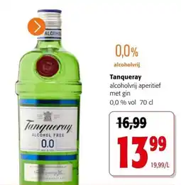 Colruyt Tanqueray alcoholvrij aperitief met gin aanbieding