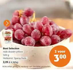 Colruyt Boni Selection rode druiven pitloos aanbieding