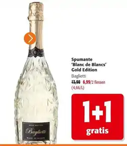 Colruyt Spumante 'Blanc de Blancs' Gold Edition Baglietti aanbieding